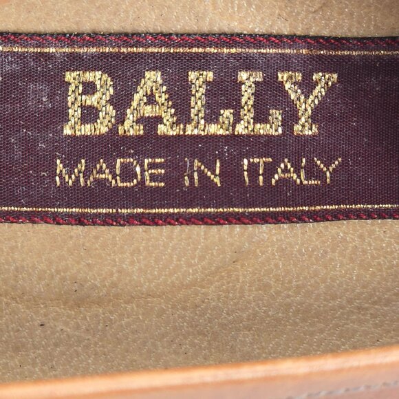 Vintage Bally Italy Brown Leather Dress Shoes Mens size 9 Classic Penny Loafers - Picture 10 of 10